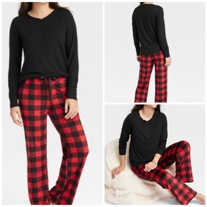 Black Pajama Long Sleeve Shirt